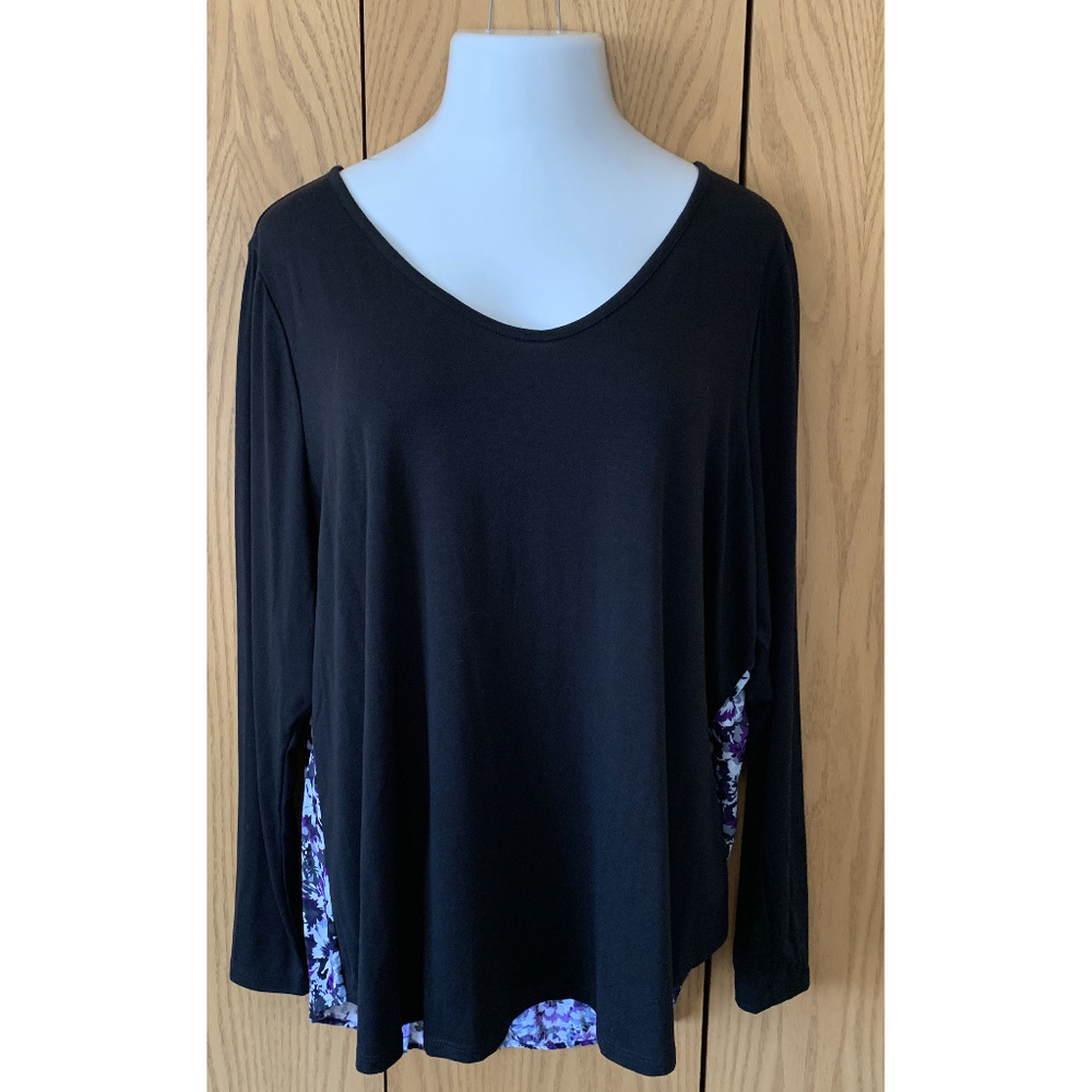 Lane Bryant Multi Fabric Tee